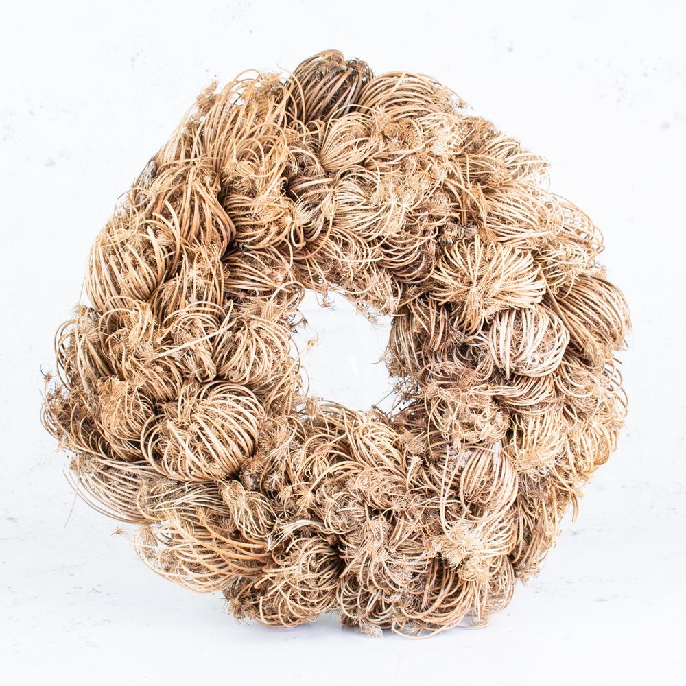 Dried Wreaths | Dille Wreath, Natural, 40cm Diameter Dried Dried Wreaths