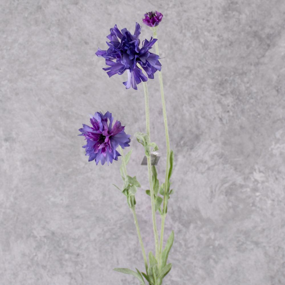 Artificial Flowers | Cornflower Spray (Silk-ka), Artificial, Lavender, 65cm Artificial Artificial Flowers