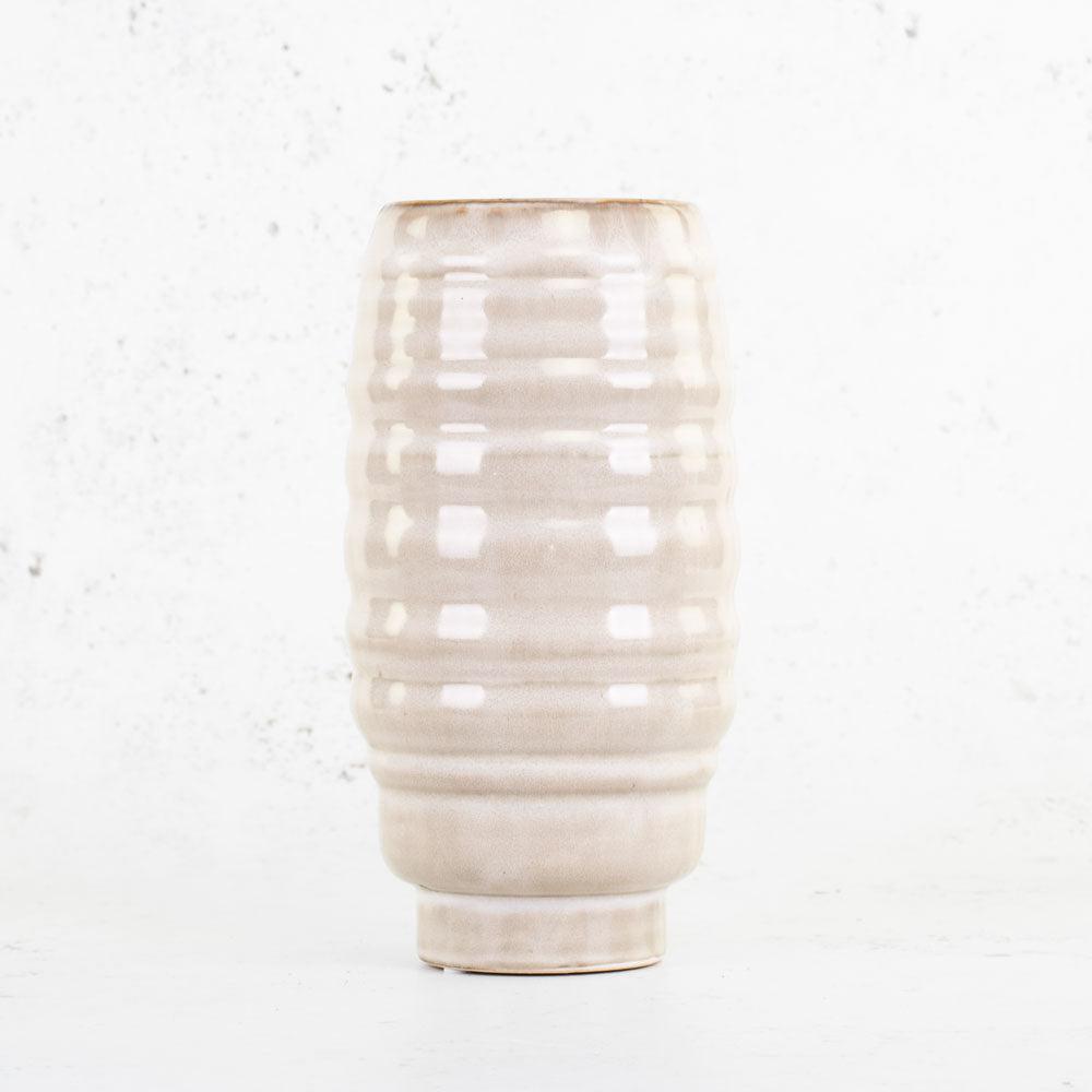 Ceramics | Vase, Dalmine, Ceramic, Cream, H27.5cm Ceramics Ceramics