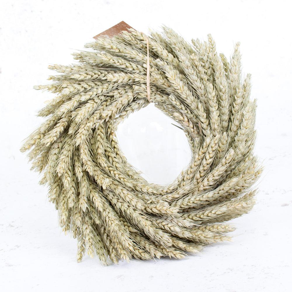 Florals | Wheat Wreath, Dried, Natural, 30cm Dried Florals