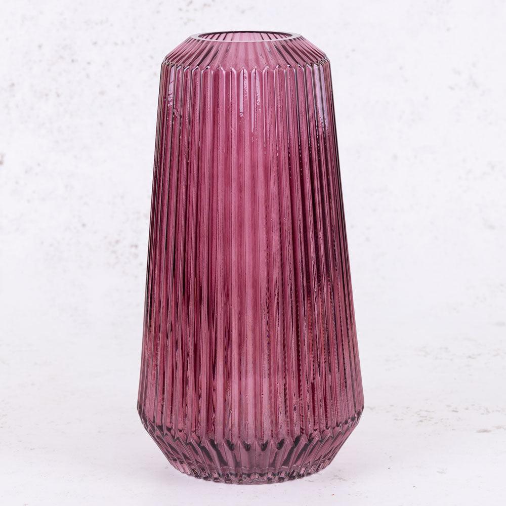 Glassware | Vase, Flumet, Glass, Magenta, H30cm Glassware Glassware